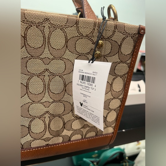 New Coach CM199 Disney X Coach Dempsey Tote 22 In Signature Jacquard - Picture 8 of 8